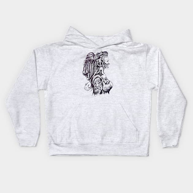 Brave enough Kids Hoodie by Smriti_artwork